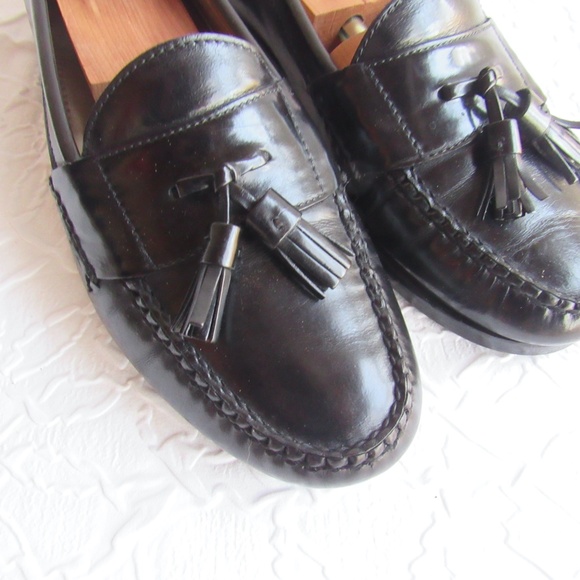 Cole Haan Mens Shoes 10D 10 Black Slip On Loafer Shoes Tassell leather main image 12